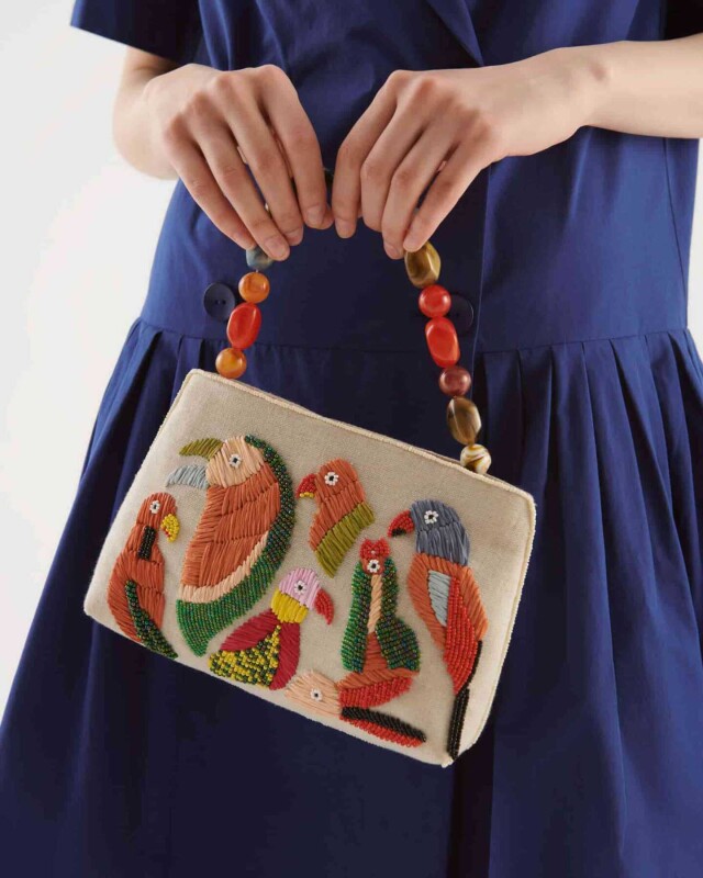 Aksesuarlı Desenli Çanta Standart Renk - 1