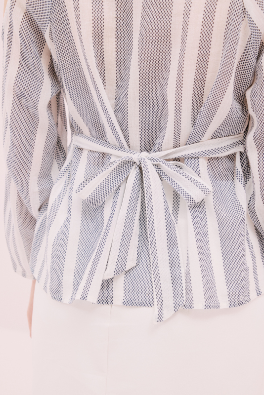 Arka Beli Bağlama Detaylı Bluz Standart Renk - 5