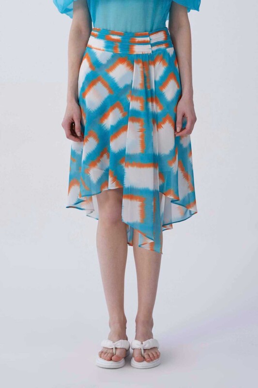 Asimetrik Empirme Desen Etek Standart Renk - 1