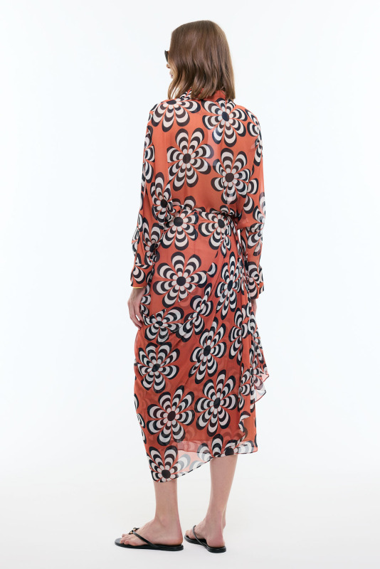 Asimetrik Midi Boy Etek Standart Renk - Roman (1)