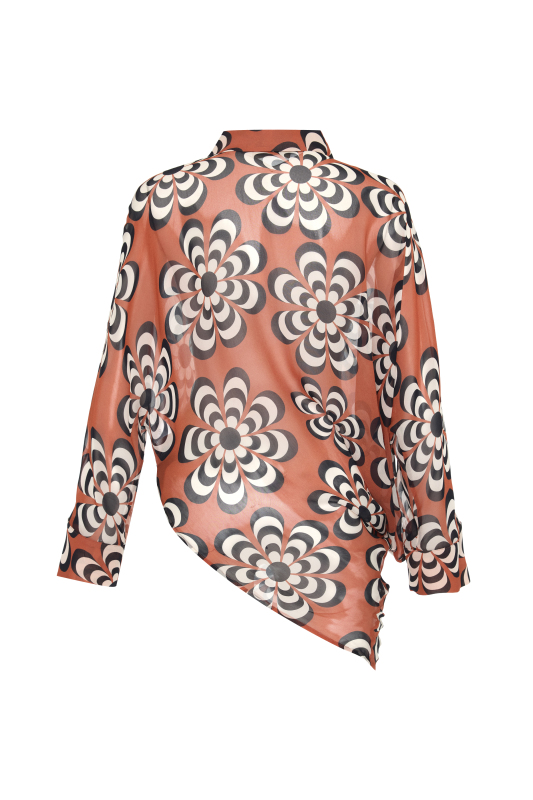 Asimetrik Uzun Kollu Bluz Standart Renk - 6