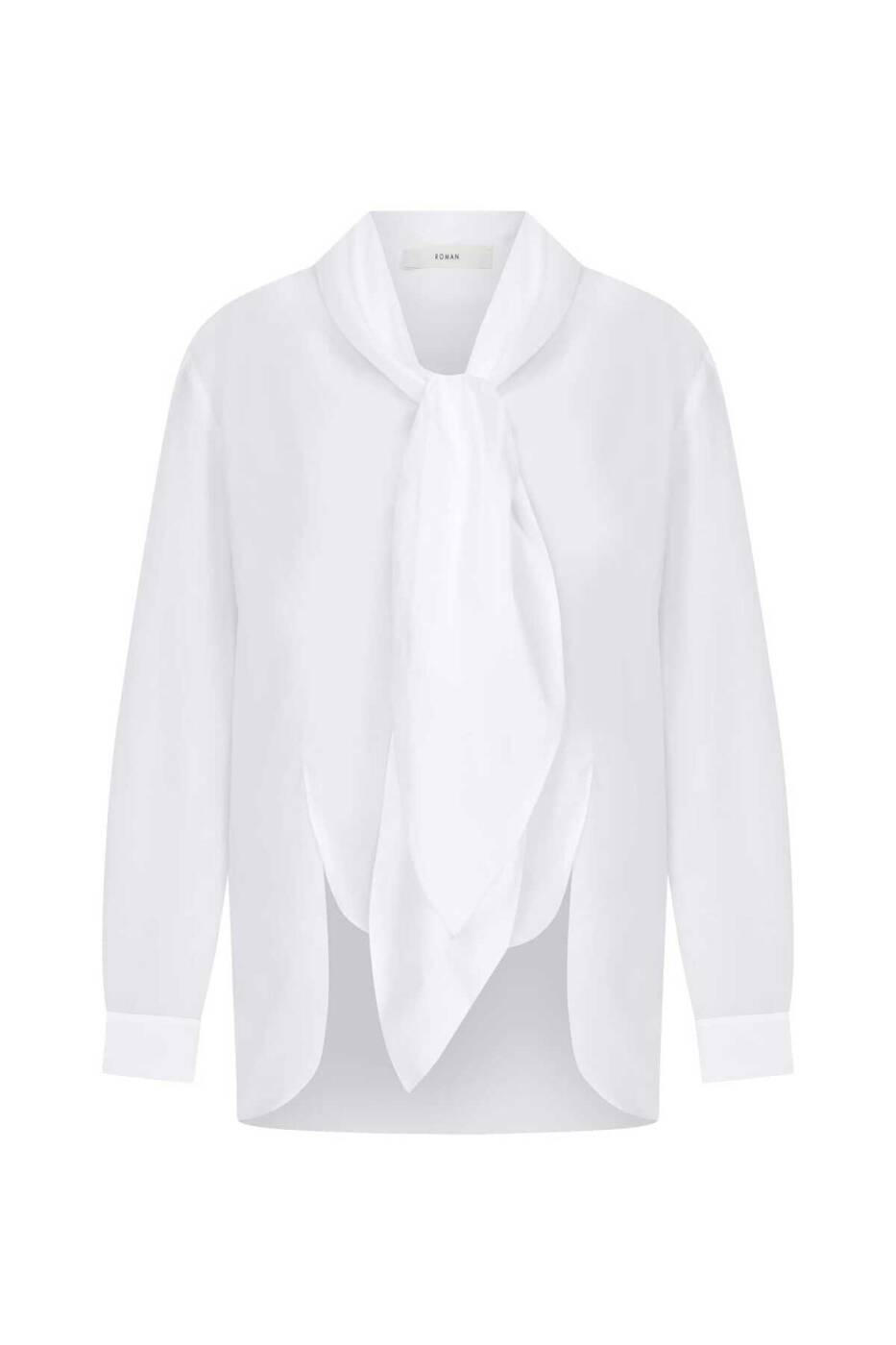  Bağlamalı Kadın Gömlek Beyaz - 4