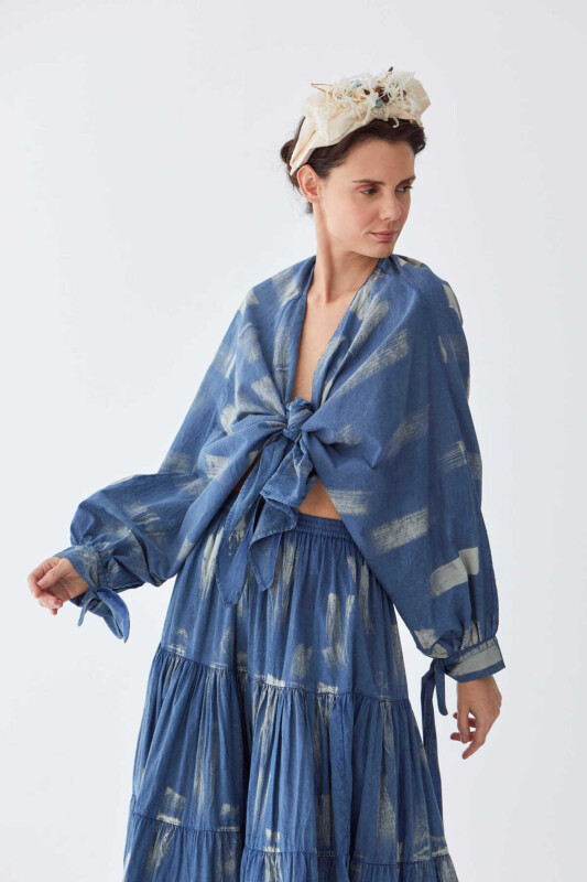 Bağlamalı Kadın Gömlek Standart Renk - 1