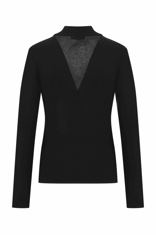  Balıkçı Yaka Triko Siyah - 5