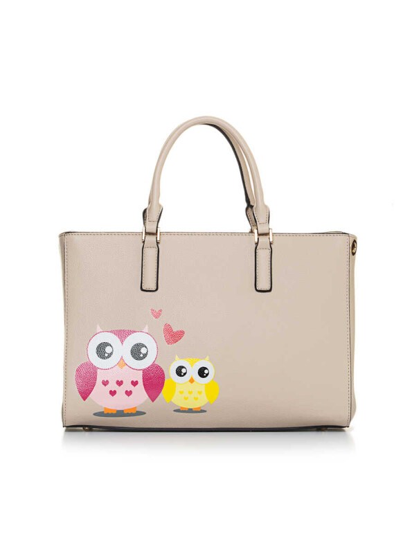 Baskı Detaylı Rengi El Çantası Standart Renk - 1