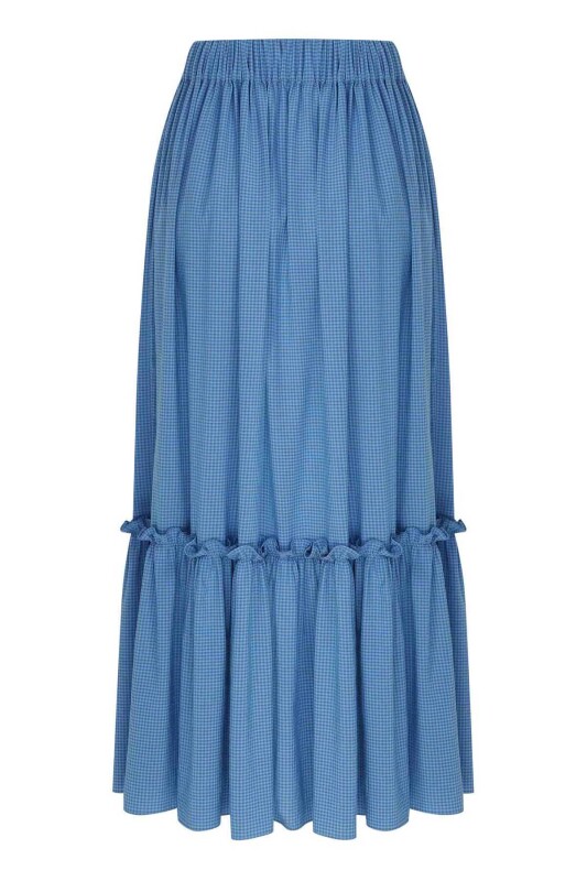 Belden Bağlamalı Uzun Etek Standart Renk - 5