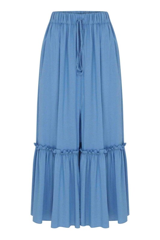 Belden Bağlamalı Uzun Etek Standart Renk - 4