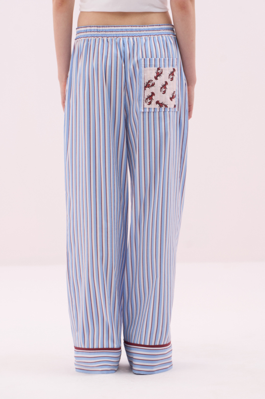 Beli Lastikli Geniş Paça Pantolon Standart Renk - 2