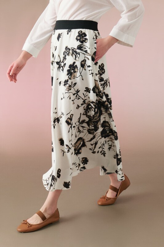 Beli Lastikli Midi Boy Keten Etek Standart Renk - 3