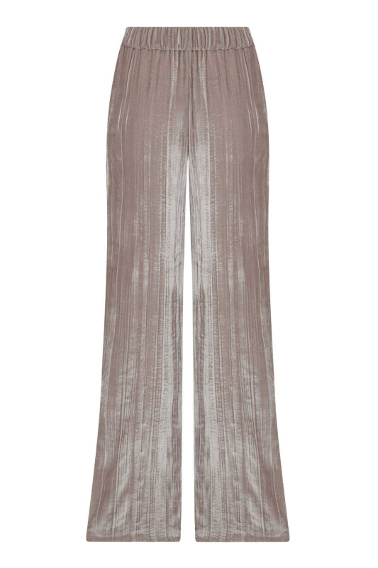  Beli Lastikli Pantolon Bej - 5