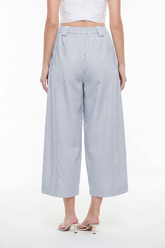 Beli Lastikli Pantolon Buz Mavisi - 3