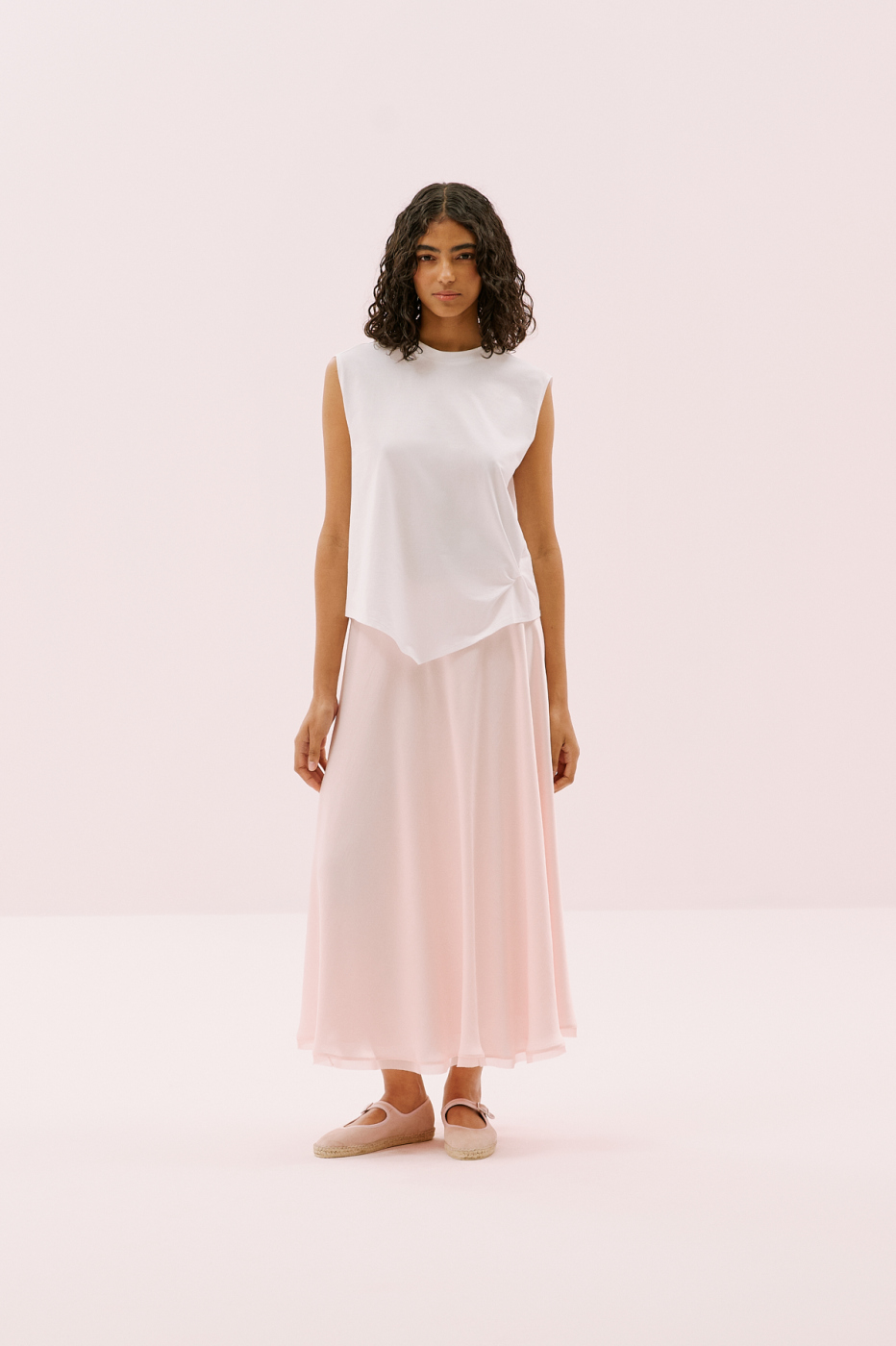 Bisiklet Yaka T-shirt Beyaz - 3