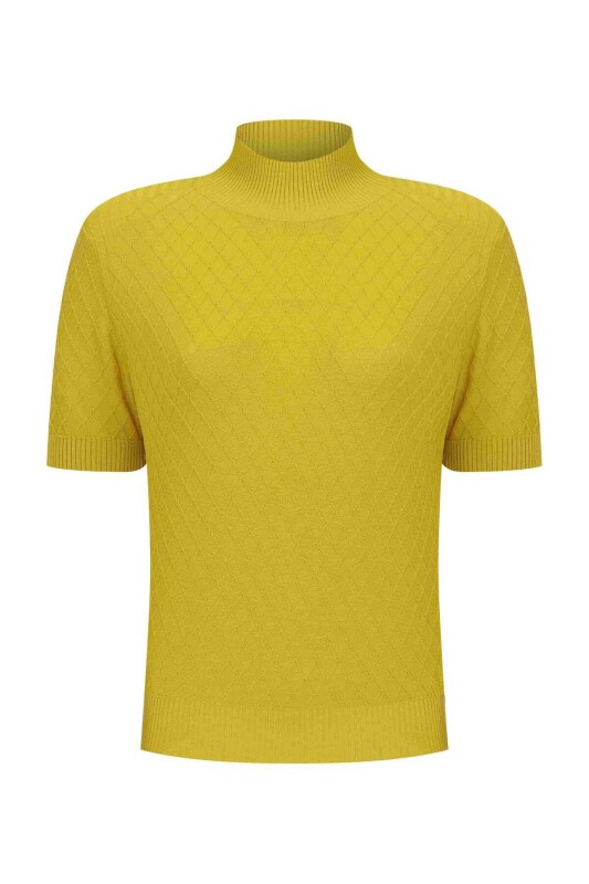  Turtleneck Knitwear Yellow - 4