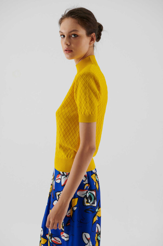  Turtleneck Knitwear Yellow - 3