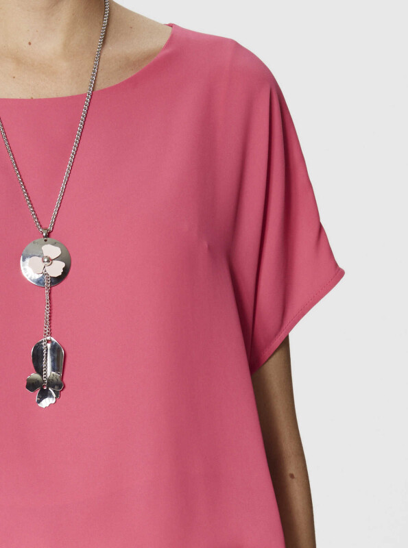 Bol Kesim Bluz Fuşya - 3