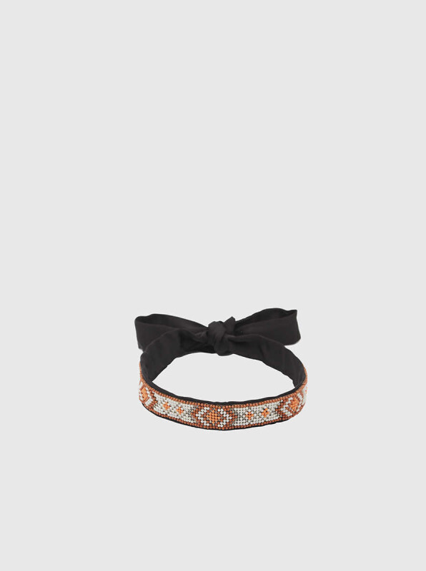  Boncuk İşlemeli Choker Kolye Standart Renk 