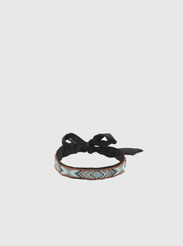  Boncuk İşlemeli Choker Kolye Standart Renk 