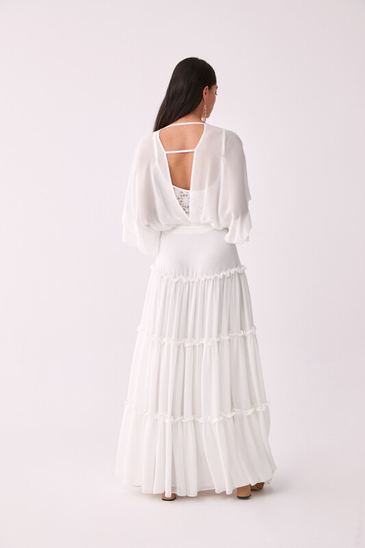 Büstiyerli Nikah Elbisesi Kemik - 2