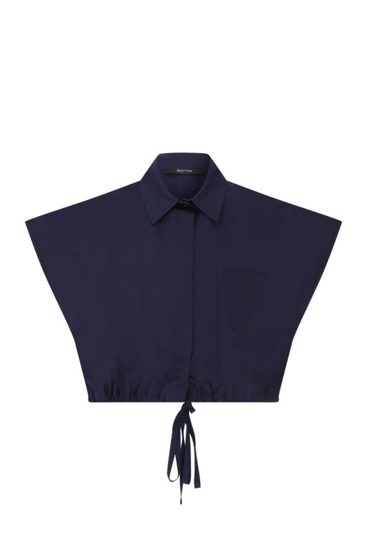 Cep Detaylı Gömlek Lacivert 