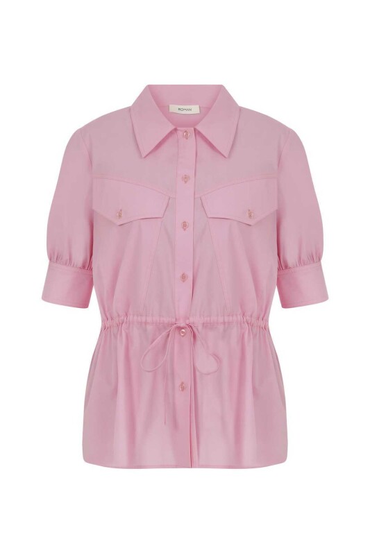 Cepli Kadın Gömlek Pembe - 4