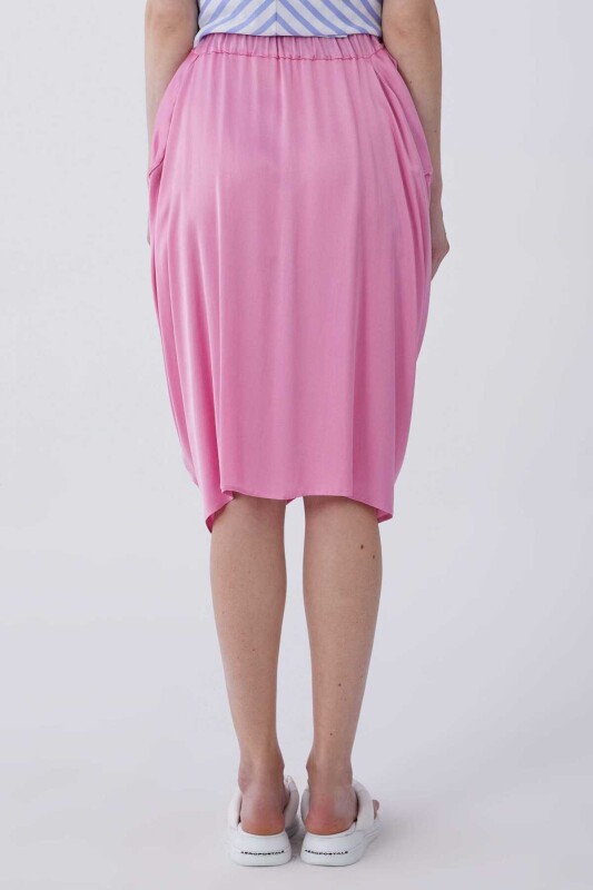 Cepli Midi Etek Pembe - 2