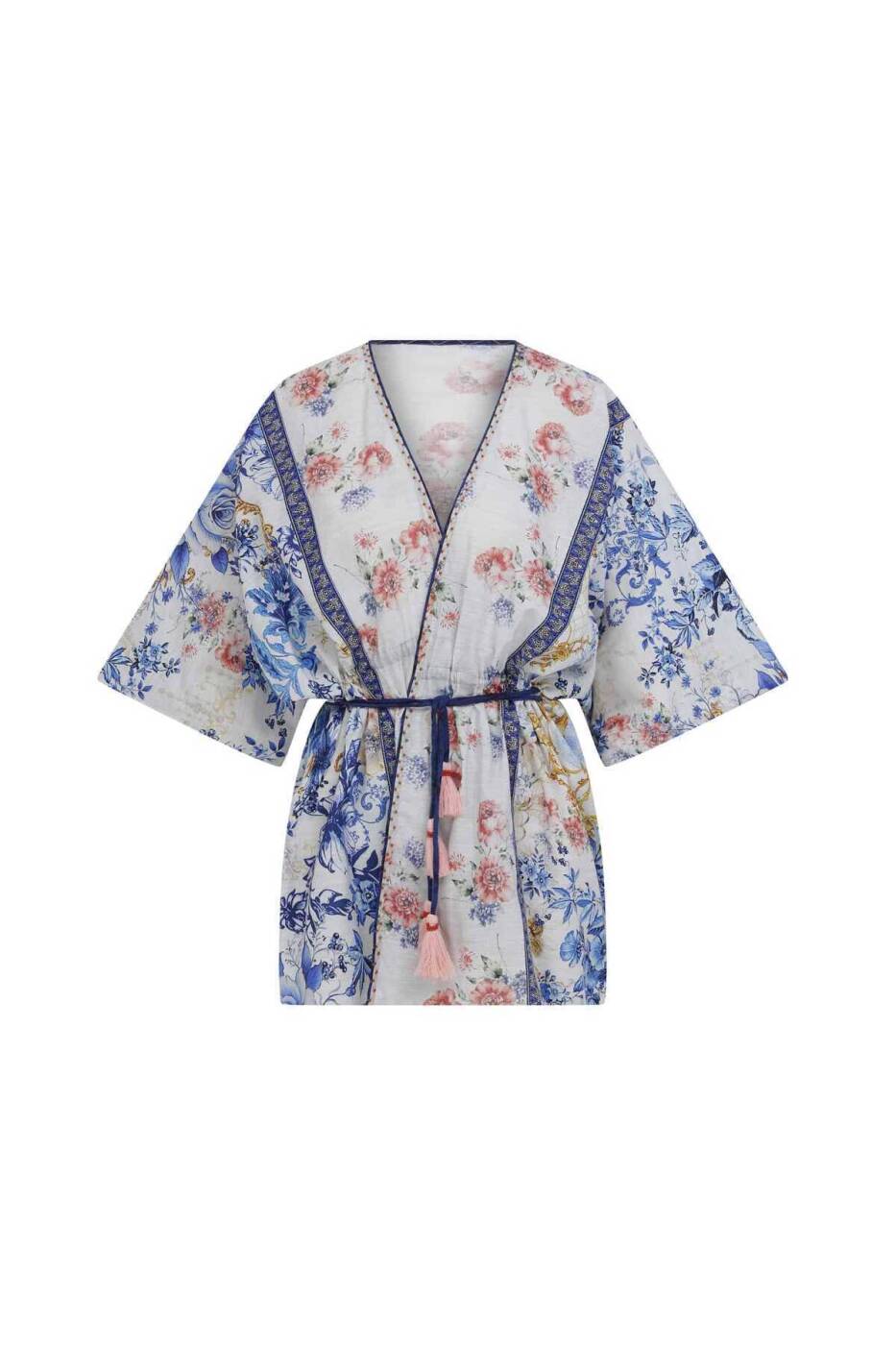 Çiçek Desenli Kimono Standart Renk - 4