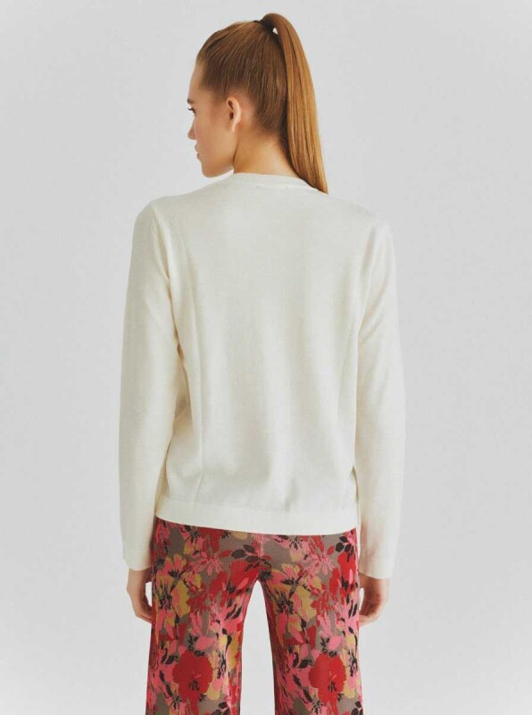  Çiçek Desenli Triko Standart Renk - 2