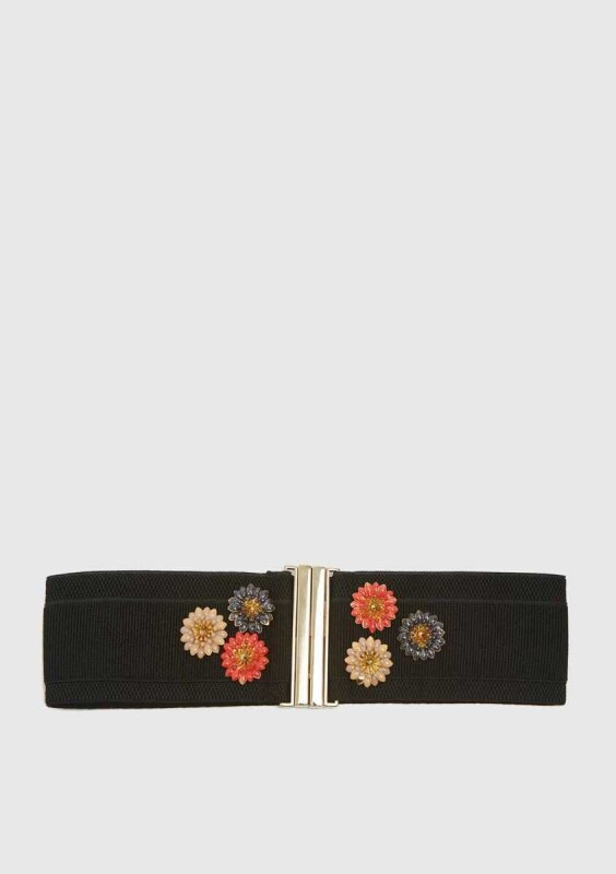 Çiçek Figürlü Kemer Standart Renk - 1