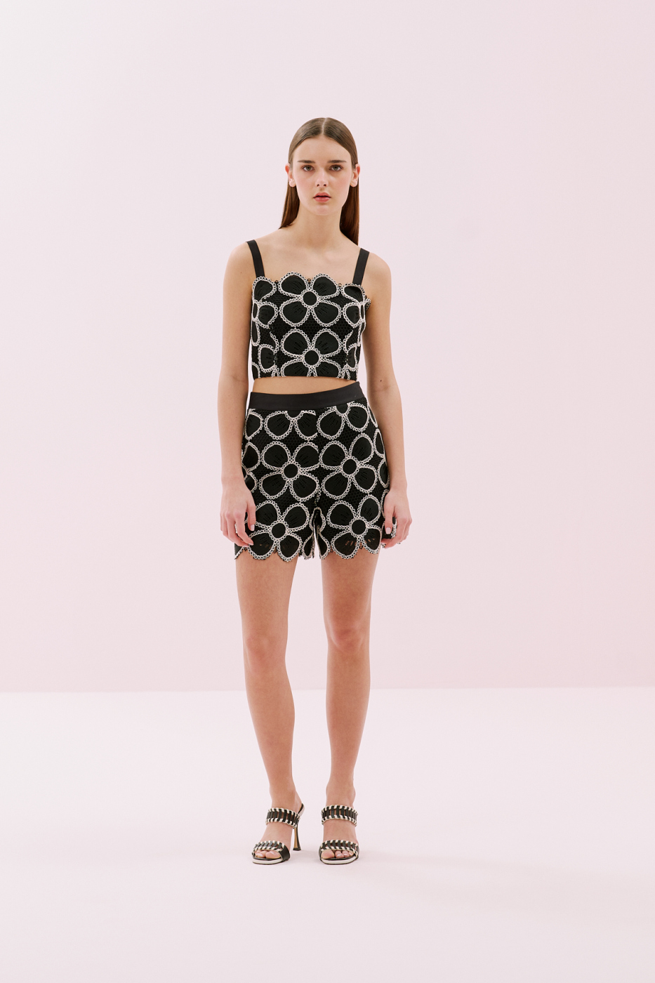 Çiçek Motifli Askılı Büstiyer Standart Renk - 3