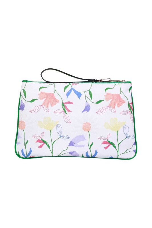 Çiçekli Clutch Çanta Standart Renk - 2
