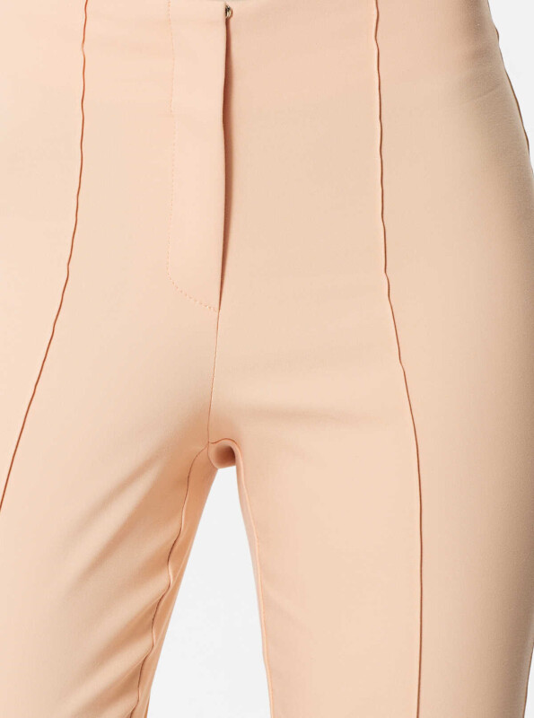 Çizgi Detaylı Kadın Pantolon Somon - 4