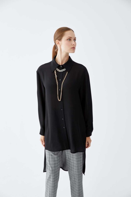  Crepe Tunik Siyah - 2