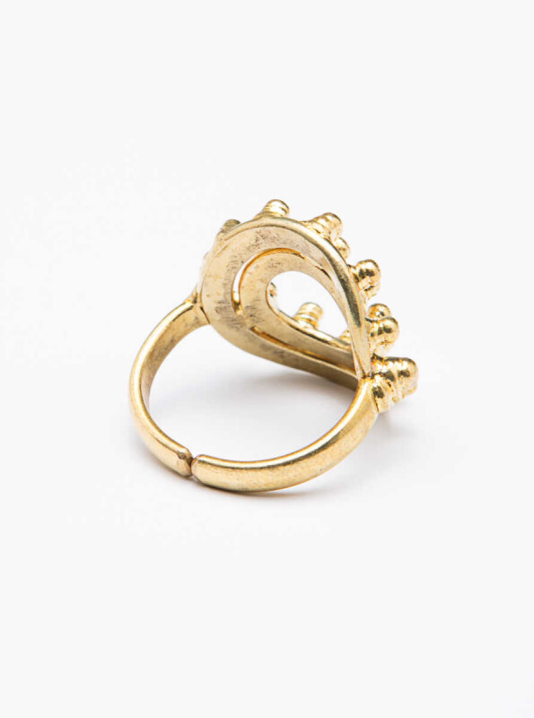 Daire Detaylı Gold Kadın Yüzük Standart Renk - 2