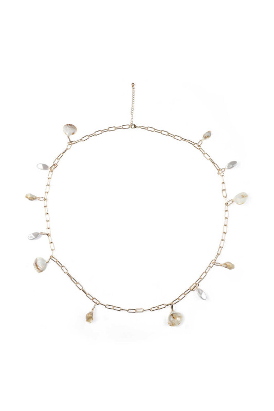 Deniz Kabuklu Aksesuarlı Kolye Standart Renk - 3