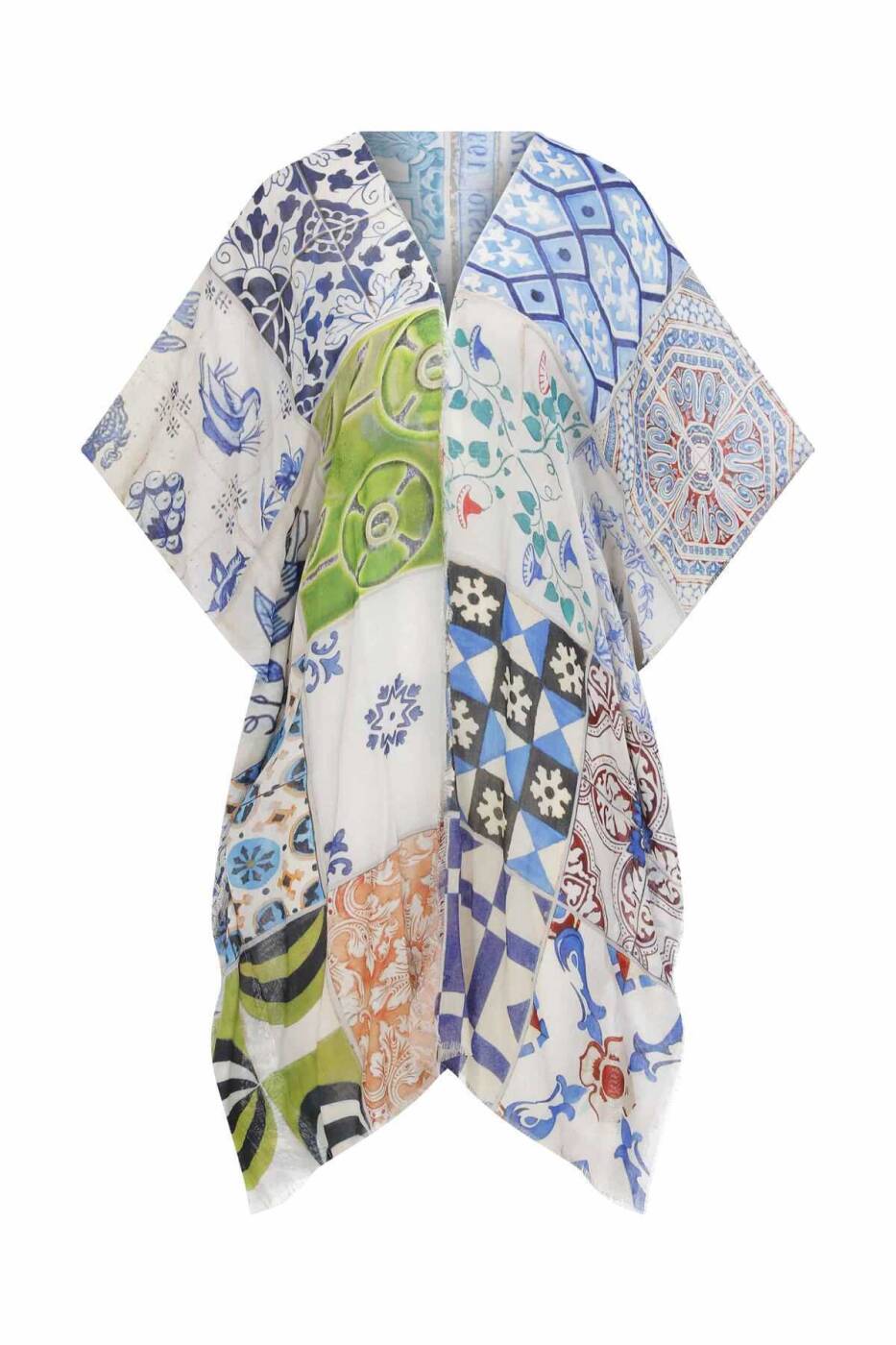 Desenli Çok Renkli Kimono Standart Renk - 4