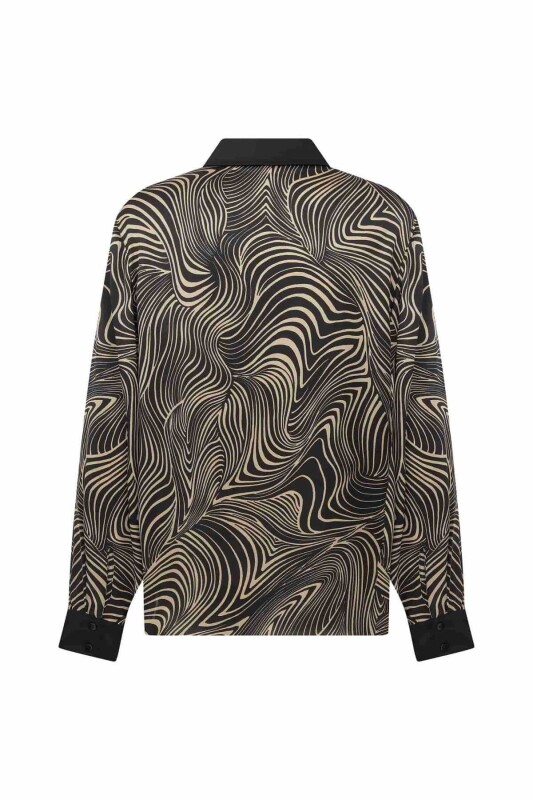  Desenli Kadın Gömlek Standart Renk - 5