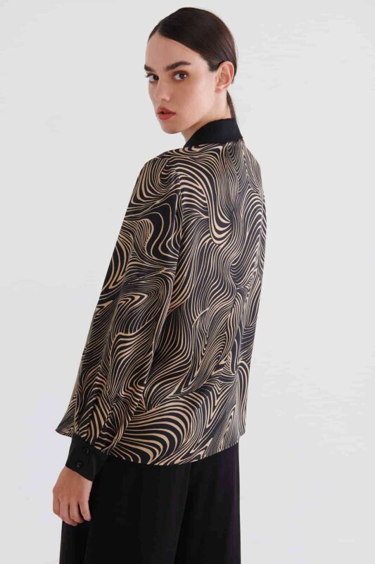  Desenli Kadın Gömlek Standart Renk - 2