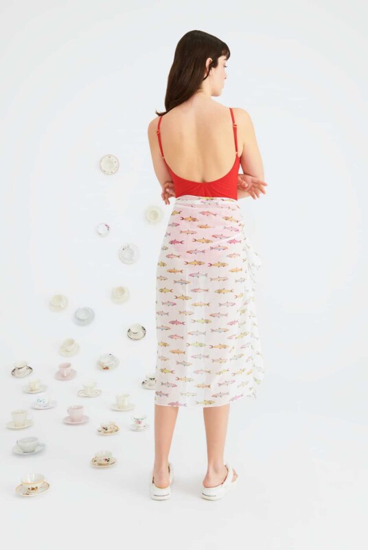 Desenli Kadın Pareo Standart Renk - 2