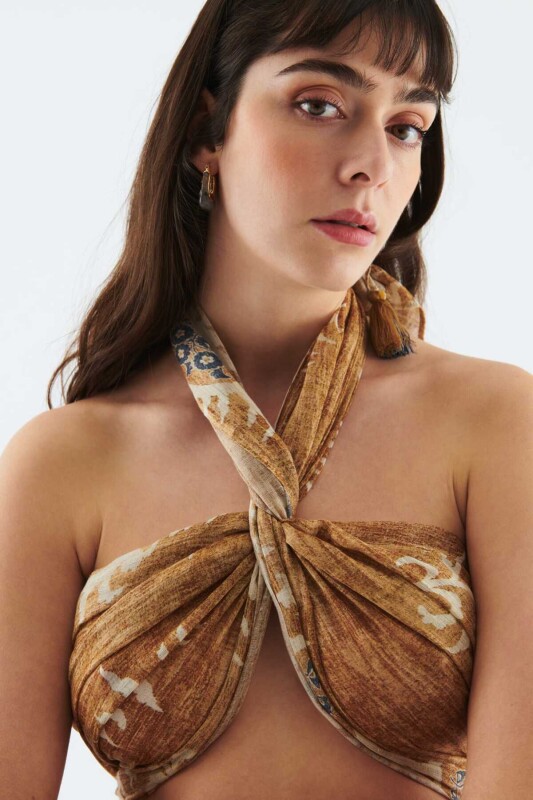 Desenli Kadın Şal Standart Renk - 2