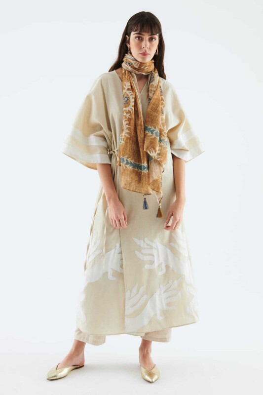 Desenli Kadın Şal Standart Renk - 3