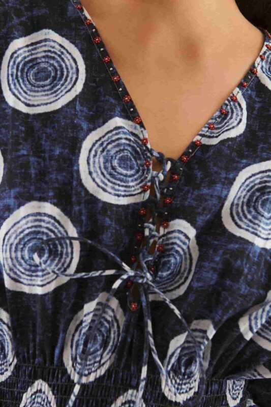 Desenli Kimono Standart Renk - 3