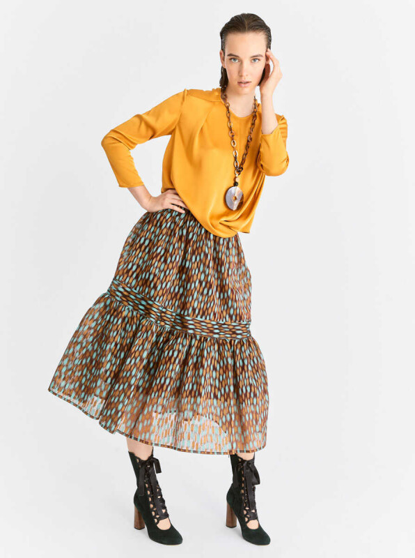  Desenli Renkli Uzun Etek Standart Renk - 5