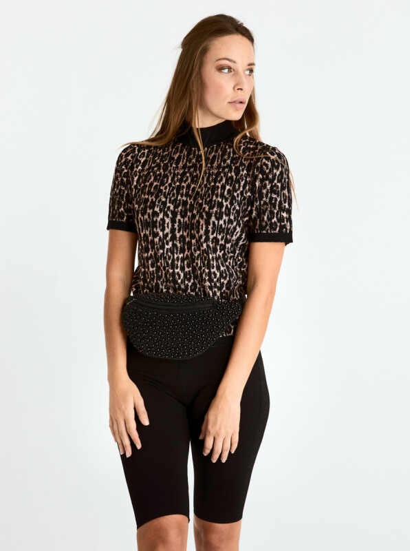  Desenli Sıfır Yaka Triko Standart Renk - 3