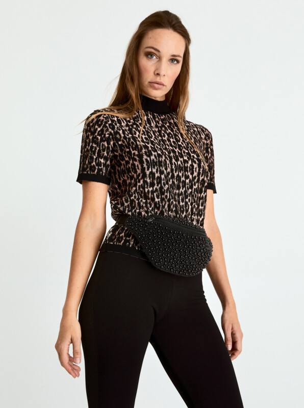  Desenli Sıfır Yaka Triko Standart Renk - 2