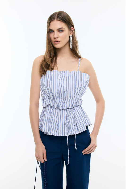 Drape ve Bağcık Detaylı Büstiyer Standart Renk - Roman