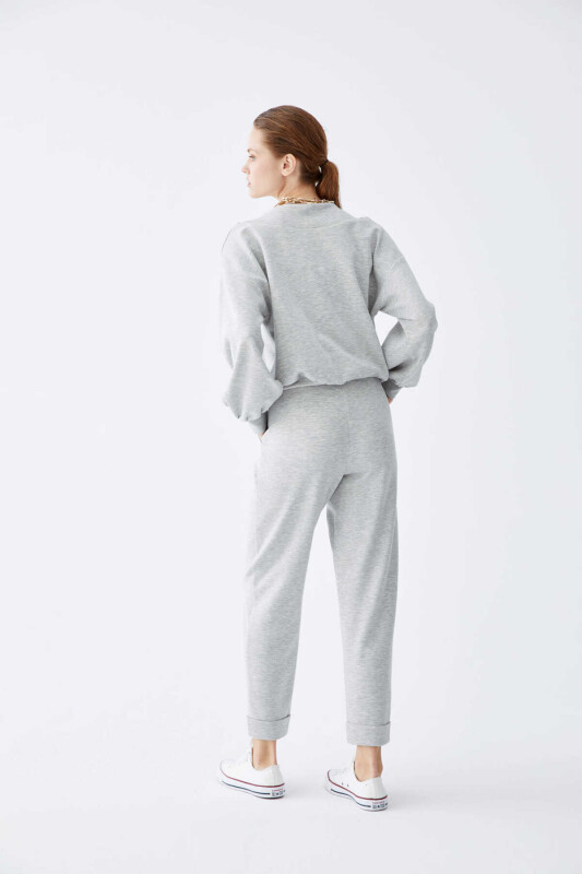  Duble Paça Pantolon Gri - 2