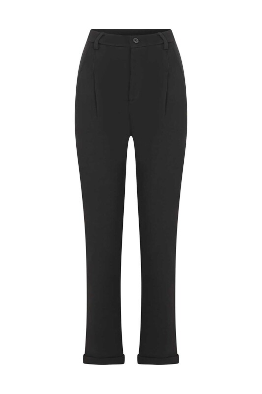  Duble Paça Sweat Kadın Pantolon Siyah - 1