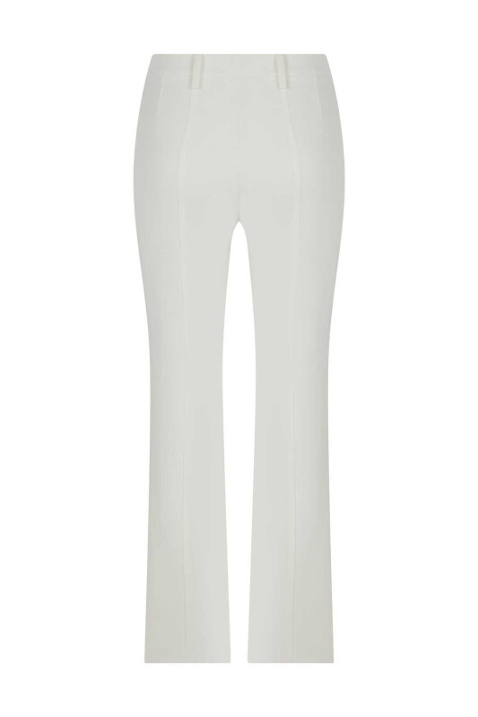 Düz Paça Kadın Pantolon Ekru - 2