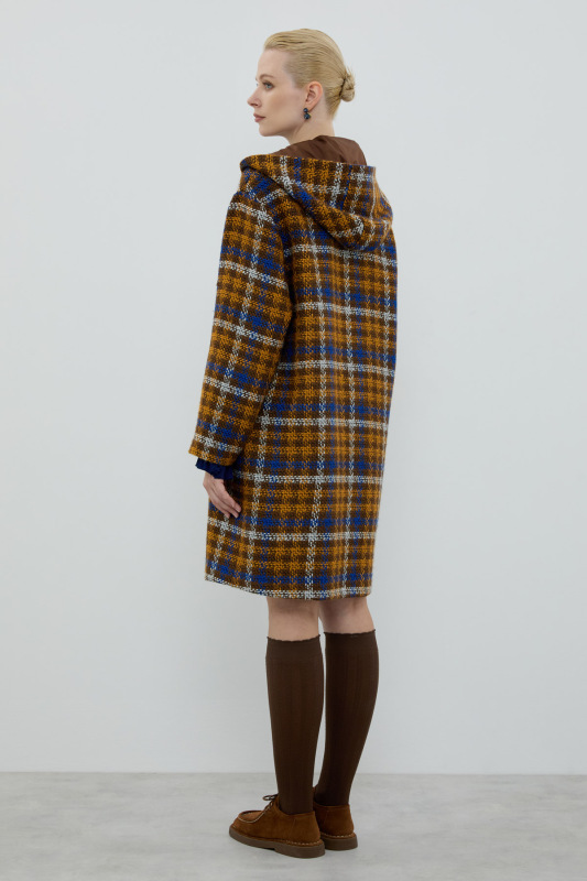 Ekose Tüvit Kapüşonlu Kaban Standart Renk - Roman (1)