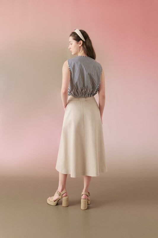 Poplin Vest with Zippered Elastic Waist Original - 2